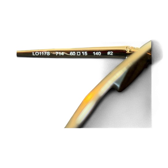 Longchamp NWT Gold Sunglasses with Green Case - Picture 8 of 9